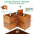 TREWAVE Wooden Corner Utensil Holder for Kitchen Countertop