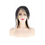 Eonfiwg Black to Blonde Ombre Wig for Women, Medium Length Layered Synthetic Wig with Bangs for Daily Party Cosplay Halloween