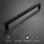 Gobrico 6 Pack 7-1/2 Inch (192mm) Hole Center Cabinet Pulls, Black Cabinet Handles, Stainless Steel Square Kitchen Cabinet Handles, Drawer Pulls 8'' Overall Length