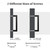 Gobrico 6 Pack 7-1/2 Inch (192mm) Hole Center Cabinet Pulls, Black Cabinet Handles, Stainless Steel Square Kitchen Cabinet Handles, Drawer Pulls 8'' Overall Length