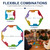 Colorful Jokers and Board Game,Pegs and Jokers Game for 2-8 Player,Wood Board Game with 8 Game Boards 4 Decks of Cards ，Player-Shaped pegs piece Holidays and Casual Social Gatherings