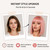 Usweety Pink Bob Wig With Bangs Short Straight Synthetic Anime Cosplay Wigs for Women 14 Inch Shoulder Length Bob Hair Replacement for Daily Party Colorful Bob Wigs