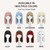 Usweety Pink Bob Wig With Bangs Short Straight Synthetic Anime Cosplay Wigs for Women 14 Inch Shoulder Length Bob Hair Replacement for Daily Party Colorful Bob Wigs
