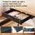 Menkxi 18'' x 12'' Under Desk Drawer Slide Out Storage Organizer, Black
