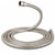 10Ft 118 Inch Extra Long Shower Hose, SUS304 Stainless Steel Anti-Kink Handheld Shower Head Hose with 360° Swivel Connector, G1/2 Universal Brass Nuts Replacement Shower Hose, Brushed Nickel