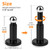 Magnetic Door Stop, 2 Pack Door Stoppers Magnetic Door Catch, Heavy Duty Adjustable Doorstops Wall Floor Black Magnet Door Holder, Stainless Steel