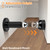 Magnetic Door Stop, 2 Pack Door Stoppers Magnetic Door Catch, Heavy Duty Adjustable Doorstops Wall Floor Black Magnet Door Holder, Stainless Steel