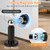 Magnetic Door Stop, 2 Pack Door Stoppers Magnetic Door Catch, Heavy Duty Adjustable Doorstops Wall Floor Black Magnet Door Holder, Stainless Steel