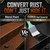 CIONIA 2 in 1 Rust Converter Paint & Metal Primer, Matte Black, 35 oz