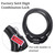 10 Pcs Bike Lock Cable with Combination - 4 Feet Coiled Preset 4 Digit Bicycle Lock, Heavy Duty Steel & PVC Anti Theft Cable for Bicycle, Scooter, Gate, Black 5/16 Inch Diameter