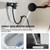 SUBEIXI RV Shower Faucet, Matte Black 4" RV Outdoor Shower Faucet with Hose and 5 Modes Shower Head for RV, Travel Trailer, Camper, Motorhome