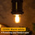 Hcnew E26 2W Amber 2200K 200 LM Ultra Warm White Glow LED Bulb 2 Pack