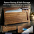 SYOKAMI Acacia Wood Bread Slicer with Bread Knife, Bread Board Bread Cutter