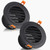 Baquler 2 Pcs 4 Inch Soffit Exhaust Vent Round Vent Cover, Black