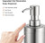 Soap Dispenser Stainless Steel 10.5 Oz - Liquid Hand Lotion Dispenser with Brushed Nickel Pump, Refillable Dishwashing Soap Dispenser Dish Soap for Kitchen, Countertop,Bathroom (Silver)