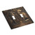 Medieval Of Two Wolves 2 Gang Light Switch Plate Cover Double Toggle Wall Plate Decorative Switchplate Electrical Faceplate for Bedroom Bathroom Kitchen Decor