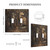 Medieval Of Two Wolves 2 Gang Light Switch Plate Cover Double Toggle Wall Plate Decorative Switchplate Electrical Faceplate for Bedroom Bathroom Kitchen Decor