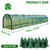 UNIFAMILY Chicken Tunnel for Outside, 23.6FT Flexible Chickens Runs for Yard, Quick Installation Shade Net Protection from Sun Portable Chicken Tunnels, Poultry Coop Run Tunnels Perfect for Backyard