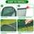 UNIFAMILY Chicken Tunnel for Outside, 23.6FT Flexible Chickens Runs for Yard, Quick Installation Shade Net Protection from Sun Portable Chicken Tunnels, Poultry Coop Run Tunnels Perfect for Backyard