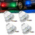 NBWDY 4-Pack RGBW Watermelon LED Marker Lights, IP67 Waterproof Side Marker Clearance Turn Signal Cap Roof Trailer Lights for Semi Truck, Trailer, Bus, Van,Camper,Golf cart