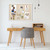 Amoard White Bulletin Board with Linen, 30''x20'' Inch Cork Board