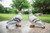 RKGOMDMU Grey Pigeon Resin Bird Statues, Lifelike Realistic Feather Texture Figurines, Weatherproof Outdoor Decor for Garden Lawn Yard Patio Porch(Set of 2)