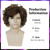 JoneTing Short Curly Wig with Bangs Mens Brown Wig Funny Wigs for Outfits