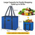 BALEINE 3Pk Reusable Grocery Bags, Foldable Shopping Bags for Groceries with Reinforced Bottom & Handles (Blue) BALEINE 3Pk Reusable Grocery Bags, Foldable Shopping Bags for Groceries with Reinforced Bottom & Handles (Blue)