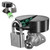 Posnaland Water Spigot Lock, Outdoor Faucet Lock with Padlock and 4 Keys, Prevents Water Theft and Conserves Water, Fits Outdoor and Garden Faucets, Black