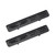 Pair Set Front Bumper Fascia Fender 2500 Emblems 3D Badge Replacement for 24-26 Sierra 2500HD 86578370 86578372 (Gloss Black)