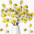 Suncalla 12 Pcs Felt Bee Stems Bees with Flower Party Decor, White Flower