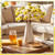 Suncalla 12 Pcs Felt Bee Stems Bees with Flower Party Decor, White Flower