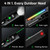 FARRIDE 4-in-1 EDC Flat Flashlight, 1200 Lumens Rechargeable with RGB Side Light & Green Beam, LED Display, USB-C, Pocket Flashlight for Work, Outdoor Emergency, Camping