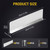 6 Pcs Gutter Valley Splash Guards, Stainless Steel Rain Gutter Diverter with 50 Pcs Matching Gutter Screws, Roofing Gutter Guard for House Shingle Roofs(Straight Style)