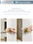 SORWDUERM 1 Pack Champagne Bronze Door Knob Privacy Door Knobs Door Handle Interior Door Knobs with Lock for Bedroom and Bathroom Zinc Alloy