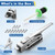 Walk-in Cooler Door Latch Kit,Frost-Resistant Fiberglass Interior Release Handle with Glow Effect, Includes 2 Keys, Heavy Duty Commercial Freezer Hardware (Offset: 1/5" to 3/5" (For Protruding Doors))