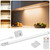 BLS 0.3" Ultra Thin Motion Sensor Under Cabinet Lights Plug in, 400LM 3 Color Dimmable LED Light Bar with Remote, USB Wired Under Counter Lighting for Kitchen Desk Shelf Workbench (No Battery), 14inch