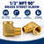 Evangenial 1/2" NPT 90 Degree Brass Street Elbow, Male x Female, 4 Pack