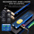 PASIION Rechargeable EDC Flat Flashlight White LED Combo,1400 Lumen Portable Pocket Flashlight –10 Modes Small LED Light with Magnetic Base,USB-C Charging for Outdoors,Emergency,Working