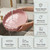 Gesodant 13" Round Scalloped Decorative Tray for Coffee Table Decor, Candle & Perfume Tray, Dining Table Centerpiece & Aromatherapy Candle Display, Modern Glossy Lacquer Look (Pink)