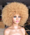 ANNISOUL Afro Wigs for Black Women Short Curly Afro Wig with Bangs 70s