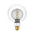 FLSNT G125 Decorative Large Globe LED Bulb, Dimmable Oversized Edison Bulb, 2700K Warm Light, 7W (40W Eq.), 300lm, CRI90, E26, Vintage Light for Pendant, Wall Sconce, Lamp, Smoky Inner Design 1 Pack
