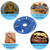 Wood Grinding Shaping Disc 6 Teeth Chainsaw Mill Cutter Stump Remover Angle Grinder Woodworking Blade Turbo Grinder Wood Carving Disc(Arc Blade)