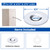 Muzata 20Pack Cable Railing Hardware OD 3/4" Adhesive Washer CR91