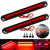 2 Pack 10" 15 LED Trailer Identification Light 9 to 30-volt, LED Stop Turn Tail Light Assembly Third Brake Bar Strip Rear Marker Light IP67 Waterproof for Heavy Duty Marine Boats Trucks Pickups