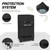 Porch Shield 40 inch Outdoor Smoker Cover 24W x 18D x 40H inch, Black