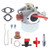 Cnfaner Carburetor Carb for TORO 22" 6.5HP GTS Recycler Mower Push Mower, for Tecumseh LEV100 LEV105 LEV110 LEV115 LEV120 LV195EA LV195XA Walk Behind Lawn Mower