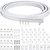 Jetec Flexible Bendable Ceiling Curtain Track, 9.8 Feet/ 3 Meters, White