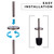 JS Jackson Supplies Sleek Toilet Brush and Holder with Metal Handle - Bronze, Pack of 2