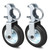 Mofeez Gate Wheel for Metal Swing Gate with 1-5/8" Thru 2" Gate Frames, Gate Support Wheel for Chain Link Fence (Set of 2)